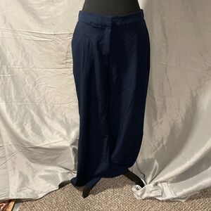 Liz Claiborne Margot Navy Wide Leg Pants